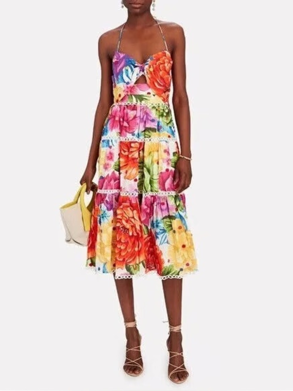 Farm Rio Rainbow Chita Midi Dress